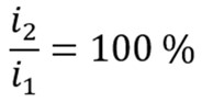 درصدi1 = i2 برای حفاظت قطع فاز